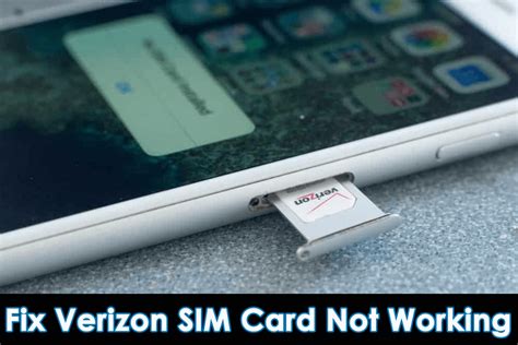 verizon sim card problems